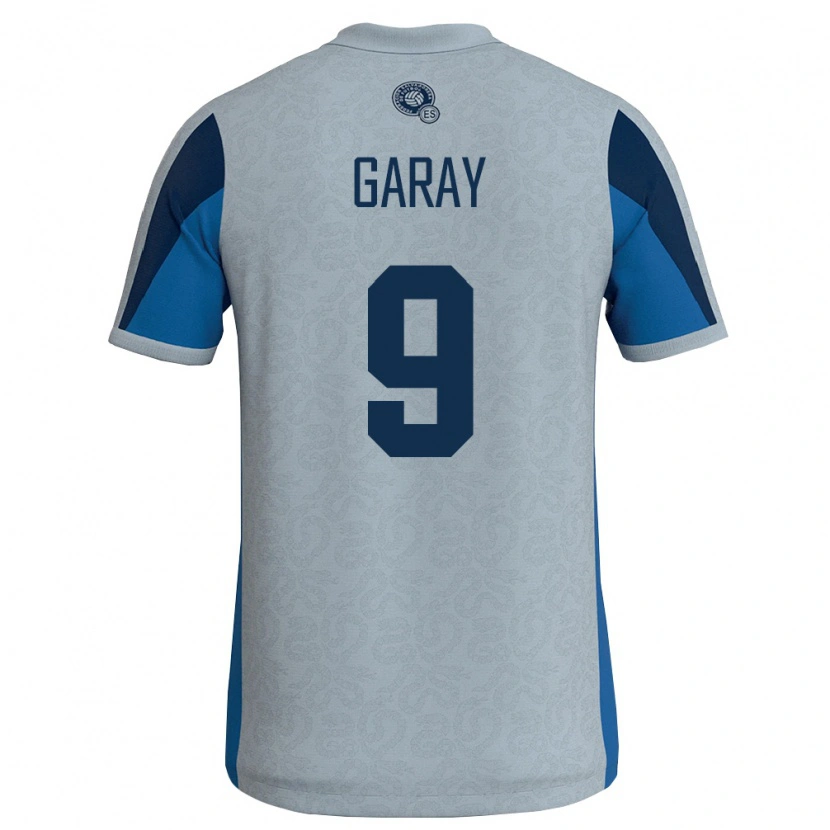 DanxenレディースエルサルバドルCarlos Garay#9白 空色アウェイシャツ26-28ジャージーユニフォーム