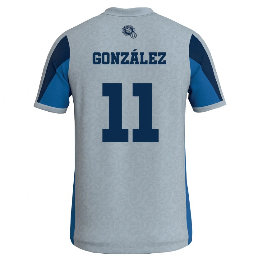 DanxenレディースエルサルバドルDaniel González#11白 空色アウェイシャツ26-28ジャージーユニフォーム