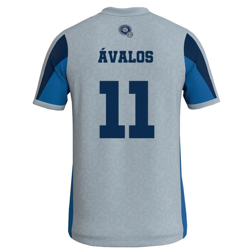 DanxenレディースエルサルバドルRaúl Ávalos#11白 空色アウェイシャツ26-28ジャージーユニフォーム
