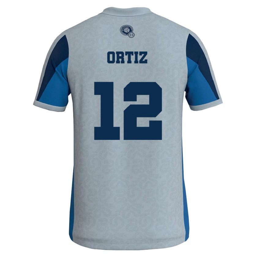 Danxenレディースエルサルバドルヨハン・オーティズ#12白 空色アウェイシャツ26-28ジャージーユニフォーム