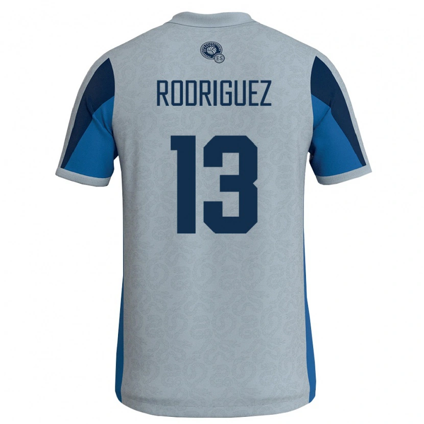 DanxenレディースエルサルバドルNelson Rodríguez#13白 空色アウェイシャツ26-28ジャージーユニフォーム