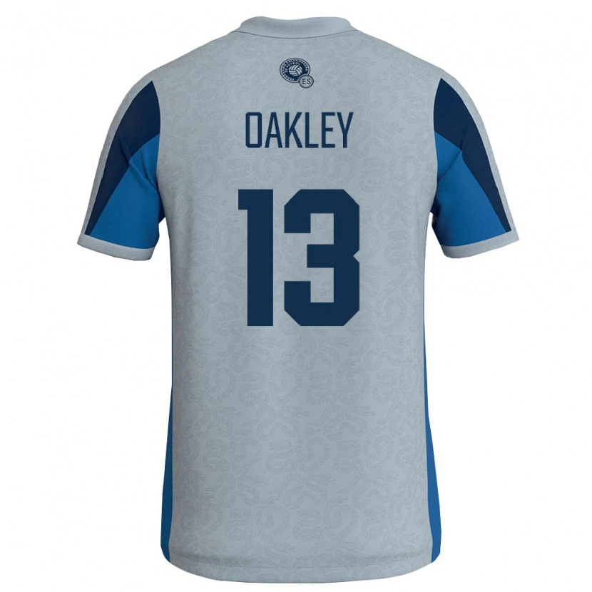 DanxenレディースエルサルバドルEthan Oakley#13白 空色アウェイシャツ26-28ジャージーユニフォーム