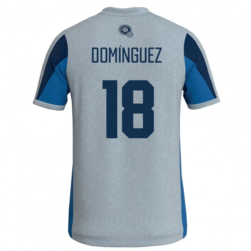 DanxenレディースエルサルバドルArturo Domínguez#18白 空色アウェイシャツ26-28ジャージーユニフォーム