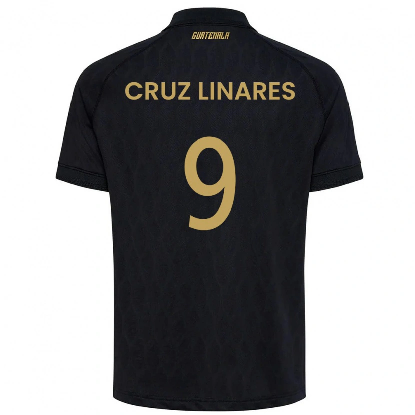 DanxenレディースグアテマラRaúl Cruz Linares#9黒 空色 白アウェイシャツ26-28ジャージーユニフォーム