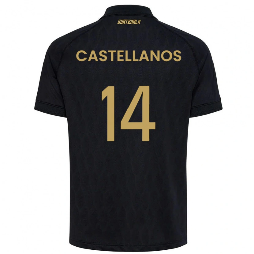 DanxenレディースグアテマラJorge Castellanos#14黒 空色 白アウェイシャツ26-28ジャージーユニフォーム
