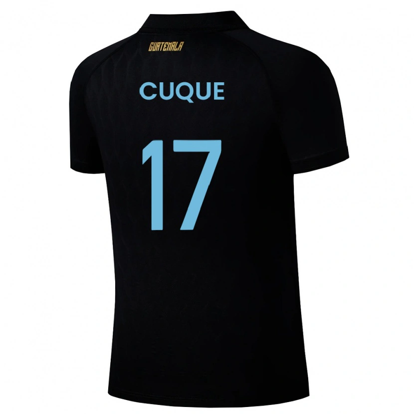 DanxenレディースグアテマラDiego Cuque#17黒 空色 白アウェイシャツ26-28ジャージーユニフォーム
