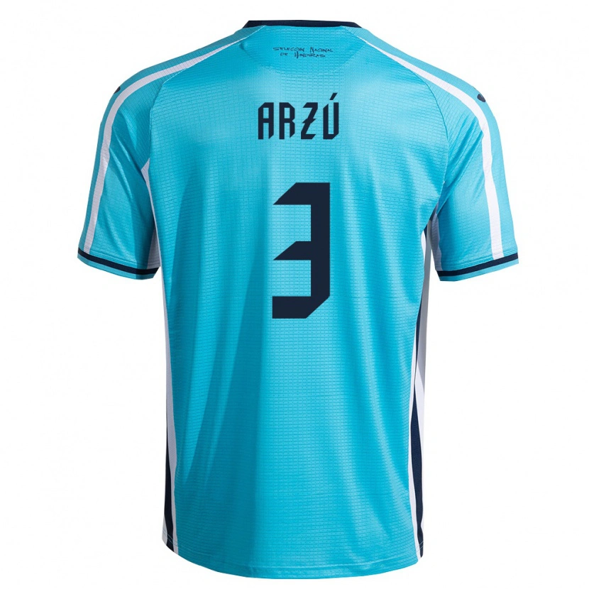 DanxenレディースホンジュラスDenzel Arzú#3空色 紺アウェイシャツ26-28ジャージーユニフォーム