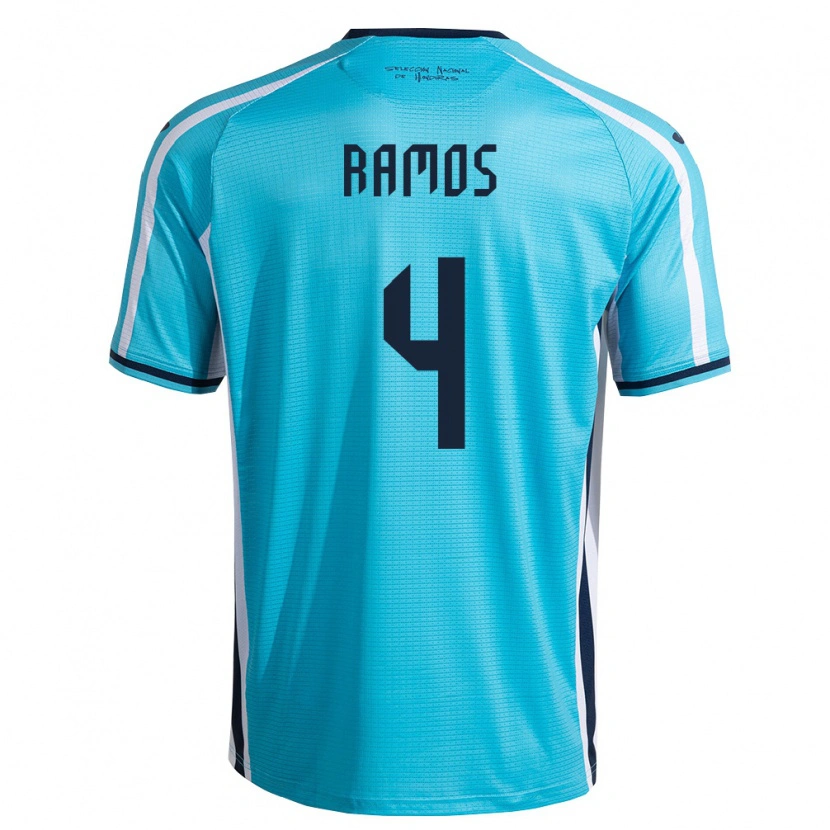 DanxenレディースホンジュラスJeffrey Ramos#4空色 紺アウェイシャツ26-28ジャージーユニフォーム