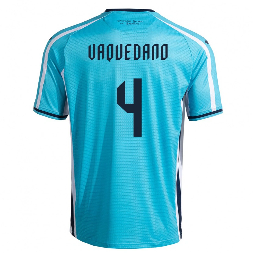 DanxenレディースホンジュラスBrayan Vaquedano#4空色 紺アウェイシャツ26-28ジャージーユニフォーム