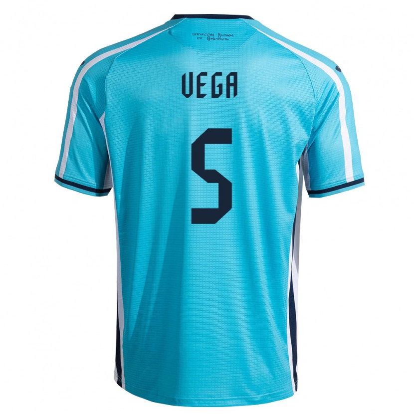 DanxenレディースホンジュラスLuis Vega#5空色 紺アウェイシャツ26-28ジャージーユニフォーム