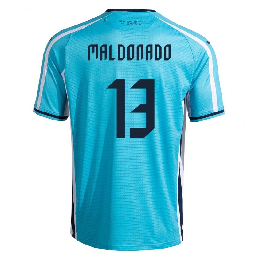 DanxenレディースホンジュラスEdwin Maldonado#13空色 紺アウェイシャツ26-28ジャージーユニフォーム