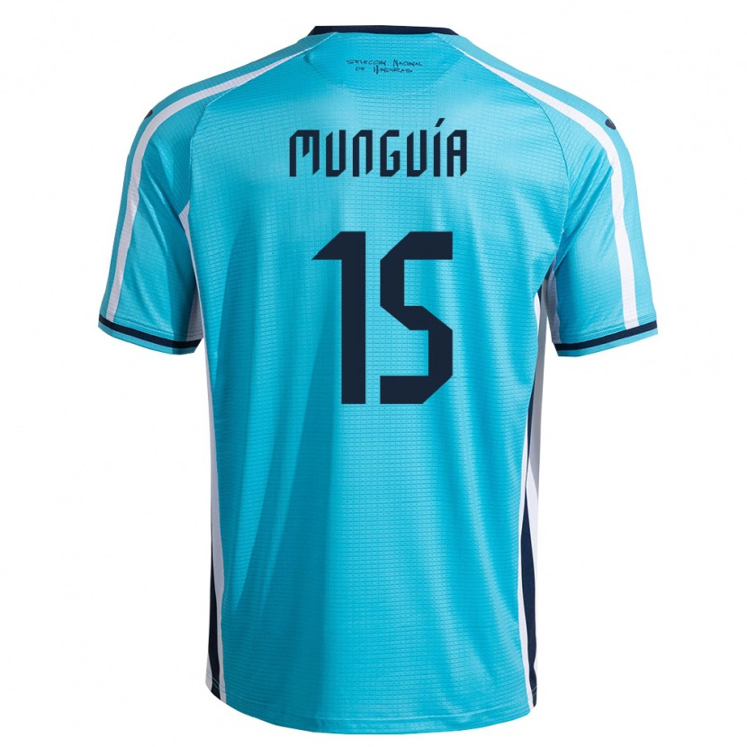 DanxenレディースホンジュラスEdwin Munguía#15空色 紺アウェイシャツ26-28ジャージーユニフォーム