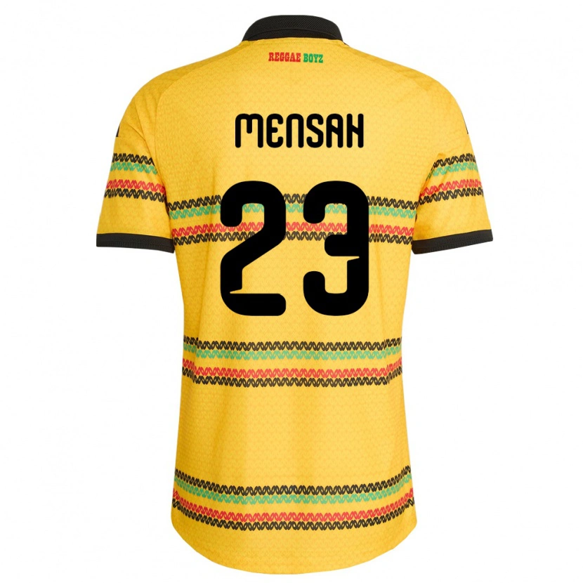 DanxenキッズジャマイカSerena Mensah#23黄 黒 緑ホームシャツ26-28ジャージーユニフォーム