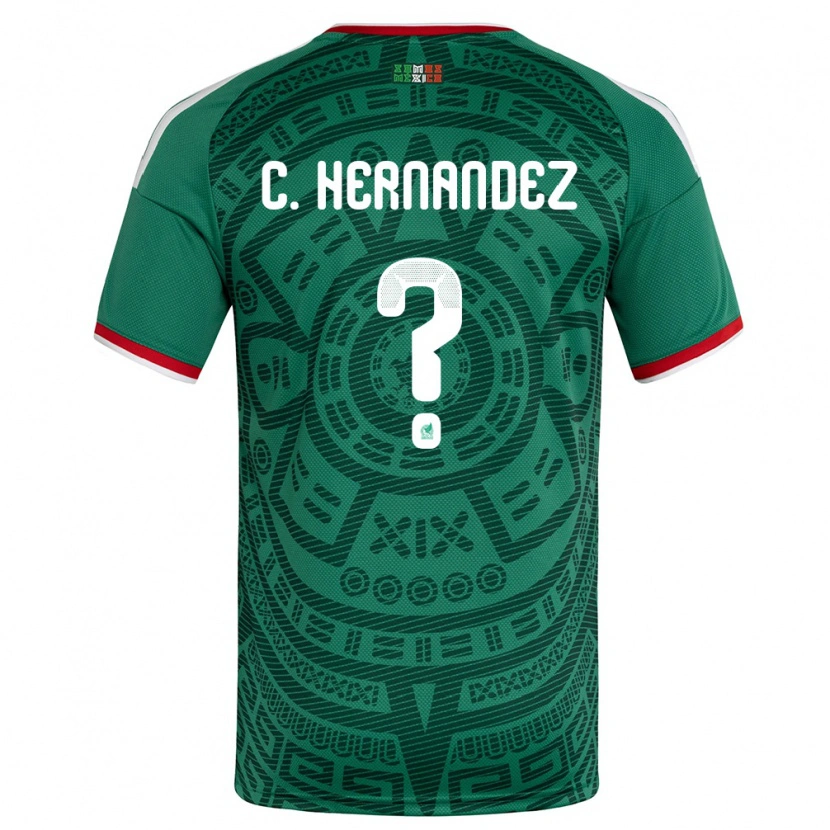 DanxenキッズメキシコCristóbal Hernández#0緑 白 赤ホームシャツ26-28ジャージーユニフォーム