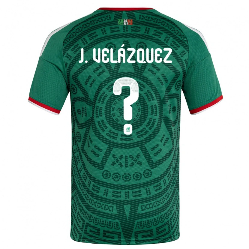 DanxenキッズメキシコJosé Velázquez#0緑 白 赤ホームシャツ26-28ジャージーユニフォーム