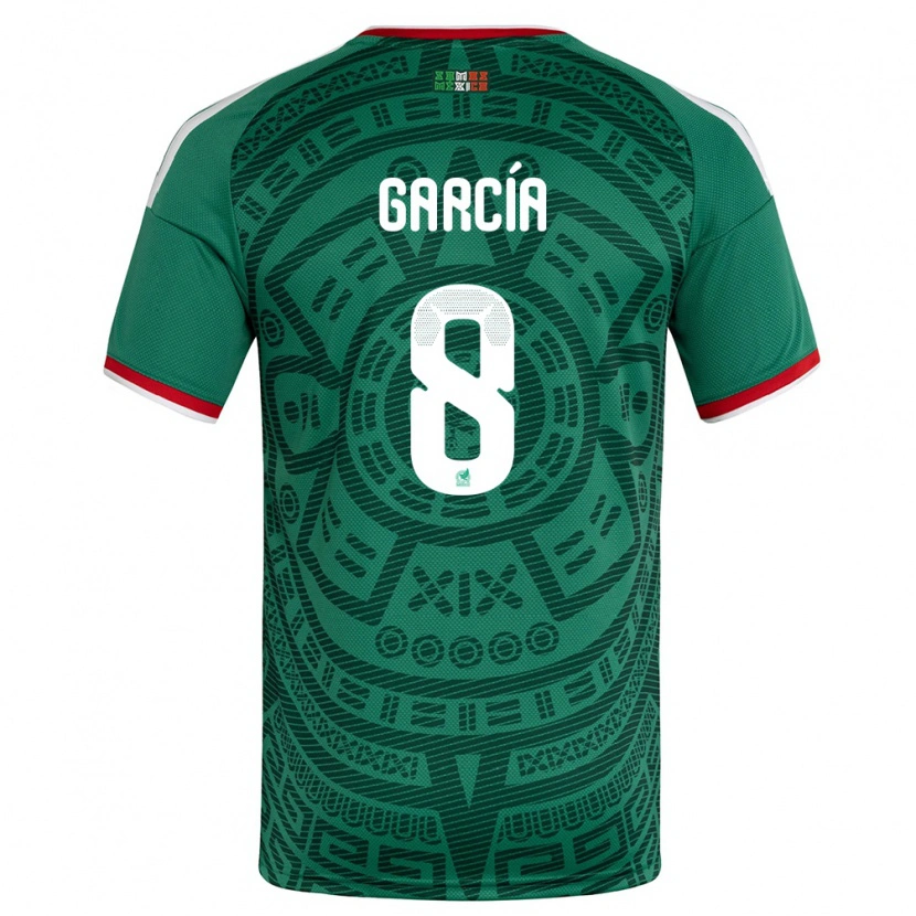 DanxenキッズメキシコGael García#8緑 白 赤ホームシャツ26-28ジャージーユニフォーム