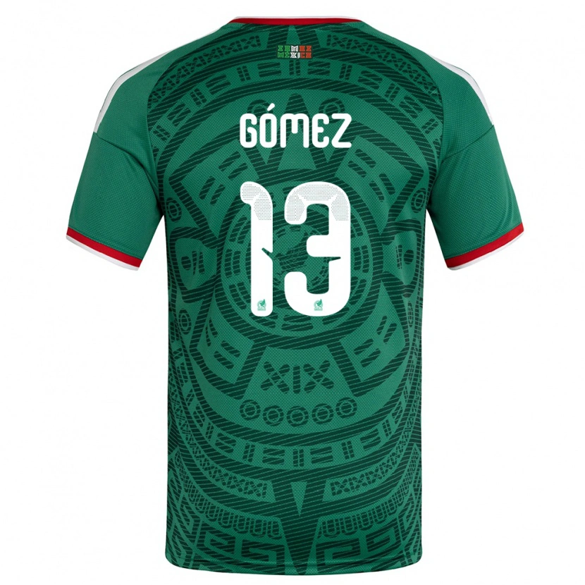 Danxenキッズメキシコディエゴ・ゴメス#13緑 白 赤ホームシャツ26-28ジャージーユニフォーム