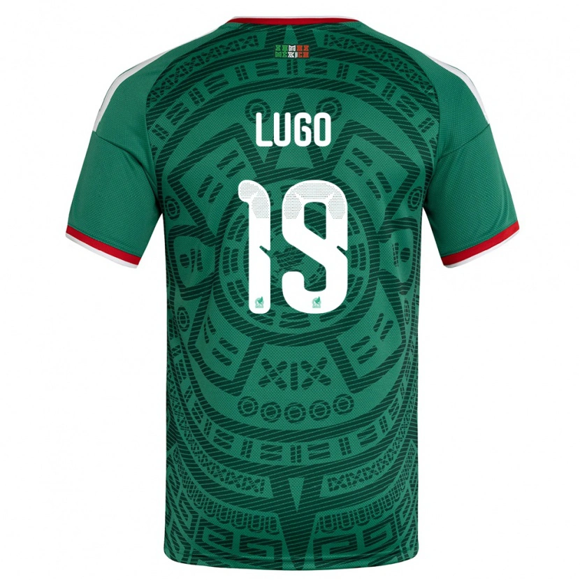 DanxenキッズメキシコEdy Lugo#19緑 白 赤ホームシャツ26-28ジャージーユニフォーム