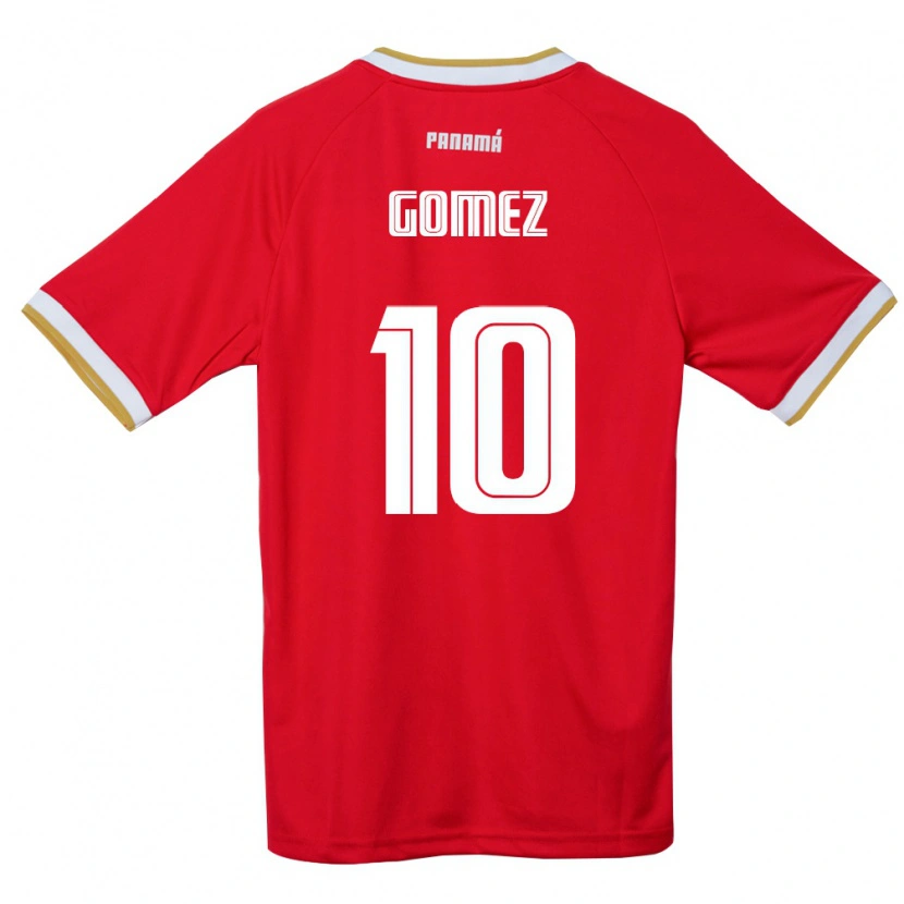DanxenキッズパナマErnesto Gómez#10赤 茶 白ホームシャツ26-28ジャージーユニフォーム