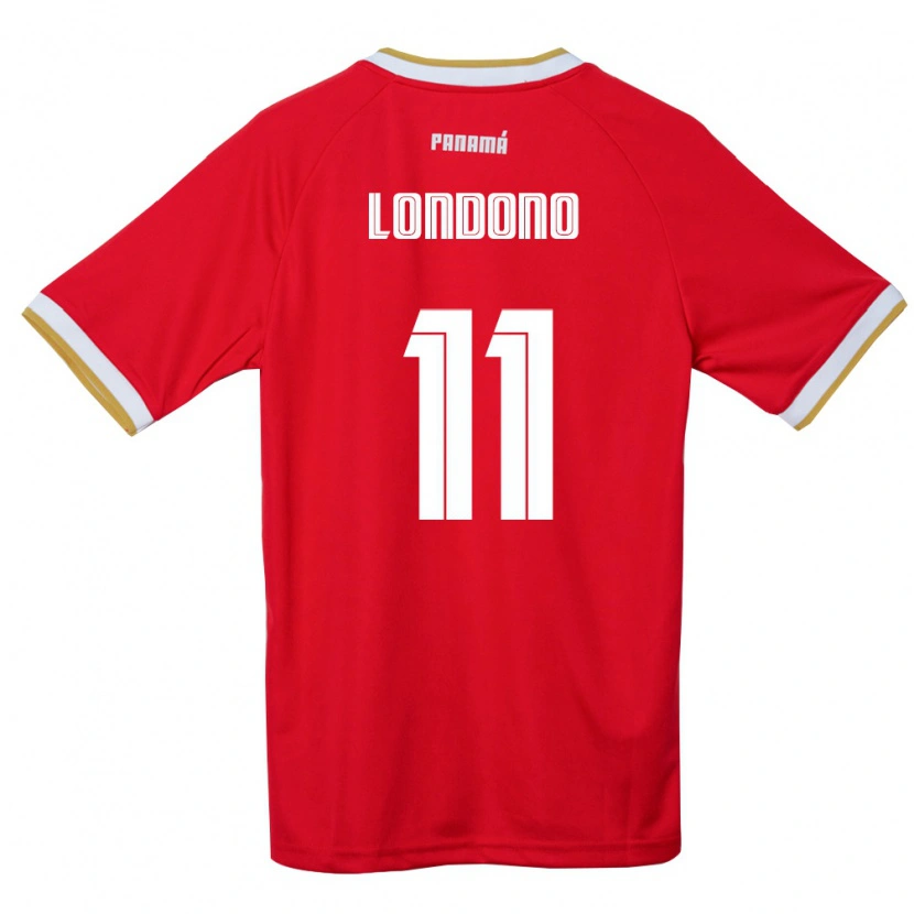 Danxenキッズパナマアサリア・ロンドーニョ#11赤 茶 白ホームシャツ26-28ジャージーユニフォーム