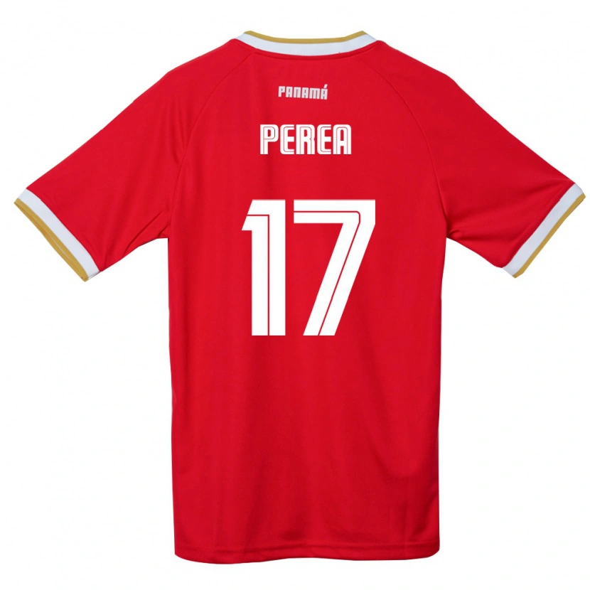DanxenキッズパナマAnthony Perea#17赤 茶 白ホームシャツ26-28ジャージーユニフォーム