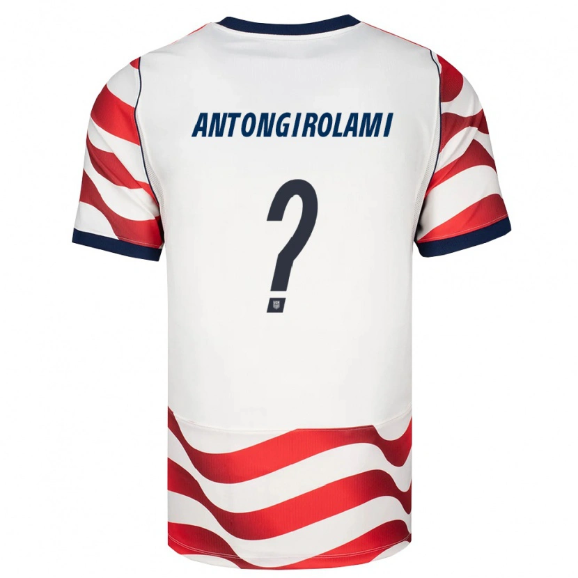 Danxenキッズアメリカ合衆国Luca Antongirolami#0赤 白 黒ホームシャツ26-28ジャージーユニフォーム