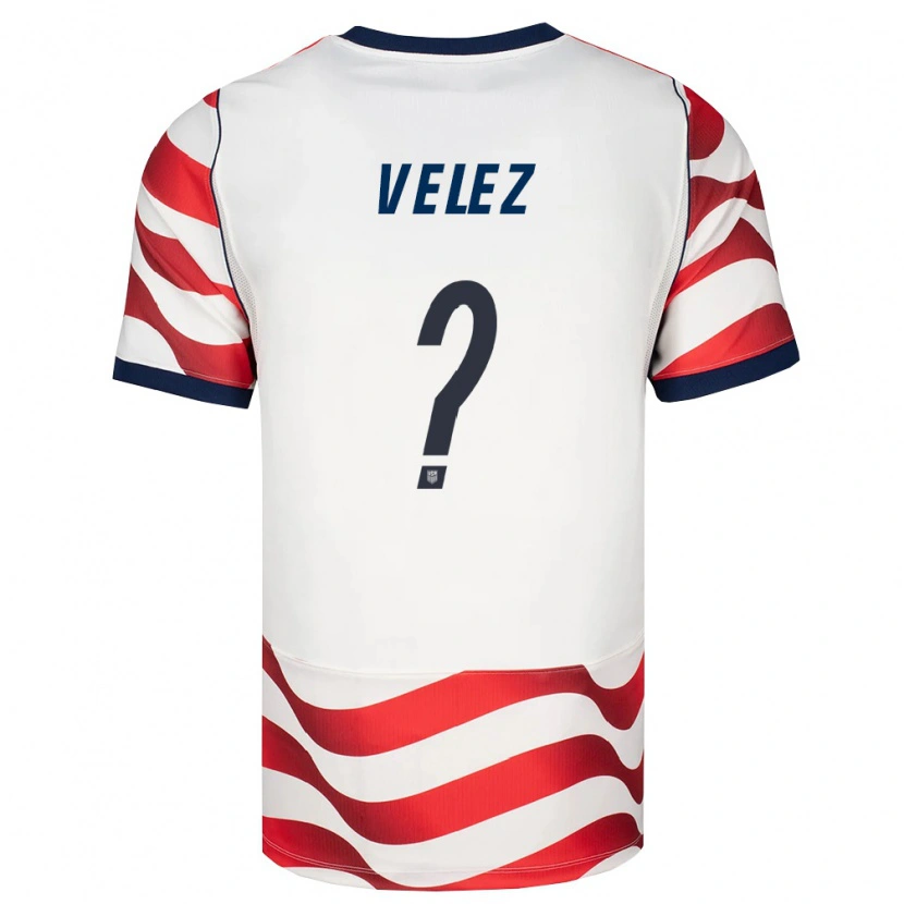 Danxenキッズアメリカ合衆国Brandon Velez#0赤 白 黒ホームシャツ26-28ジャージーユニフォーム