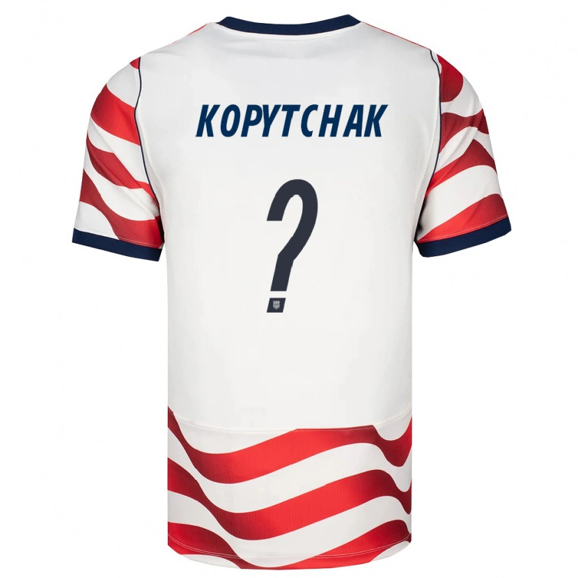 Danxenキッズアメリカ合衆国Arseniy Kopytchak#0赤 白 黒ホームシャツ26-28ジャージーユニフォーム