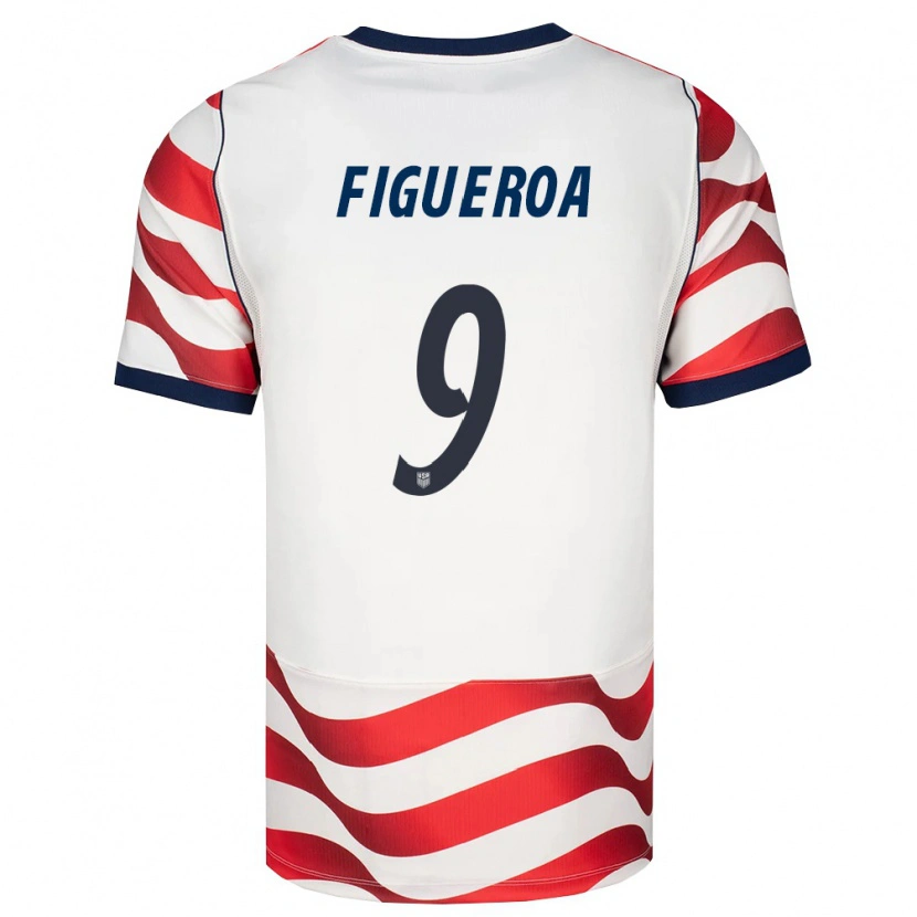 Danxenキッズアメリカ合衆国キーロル・フィゲロア#9赤 白 黒ホームシャツ26-28ジャージーユニフォーム
