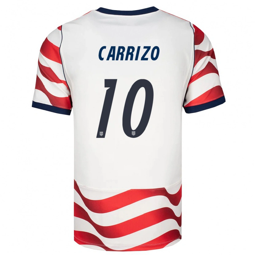 Danxenキッズアメリカ合衆国マキシモ・カリーソ#10赤 白 黒ホームシャツ26-28ジャージーユニフォーム