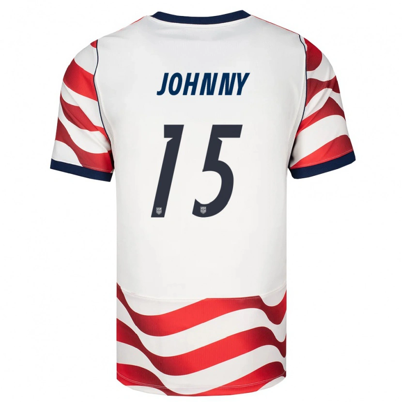 Danxenキッズアメリカ合衆国ジョニー#15赤 白 黒ホームシャツ26-28ジャージーユニフォーム