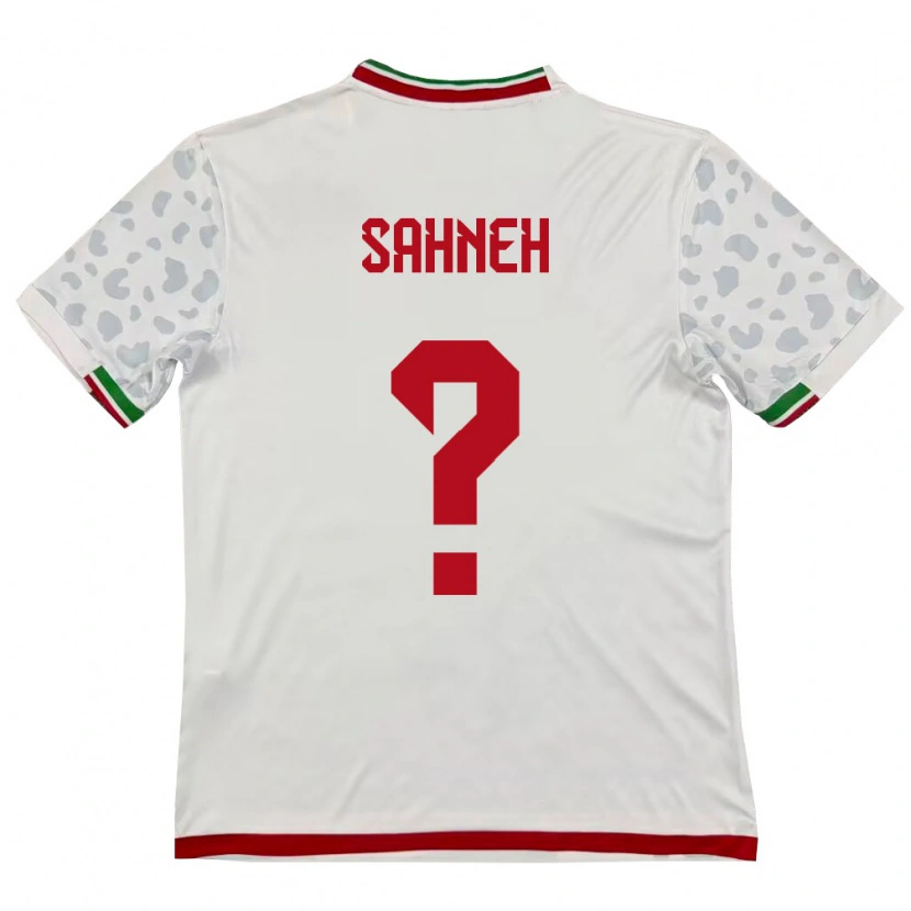 DanxenキッズイランMehdi Sahneh#0白 赤ホームシャツ26-28ジャージーユニフォーム