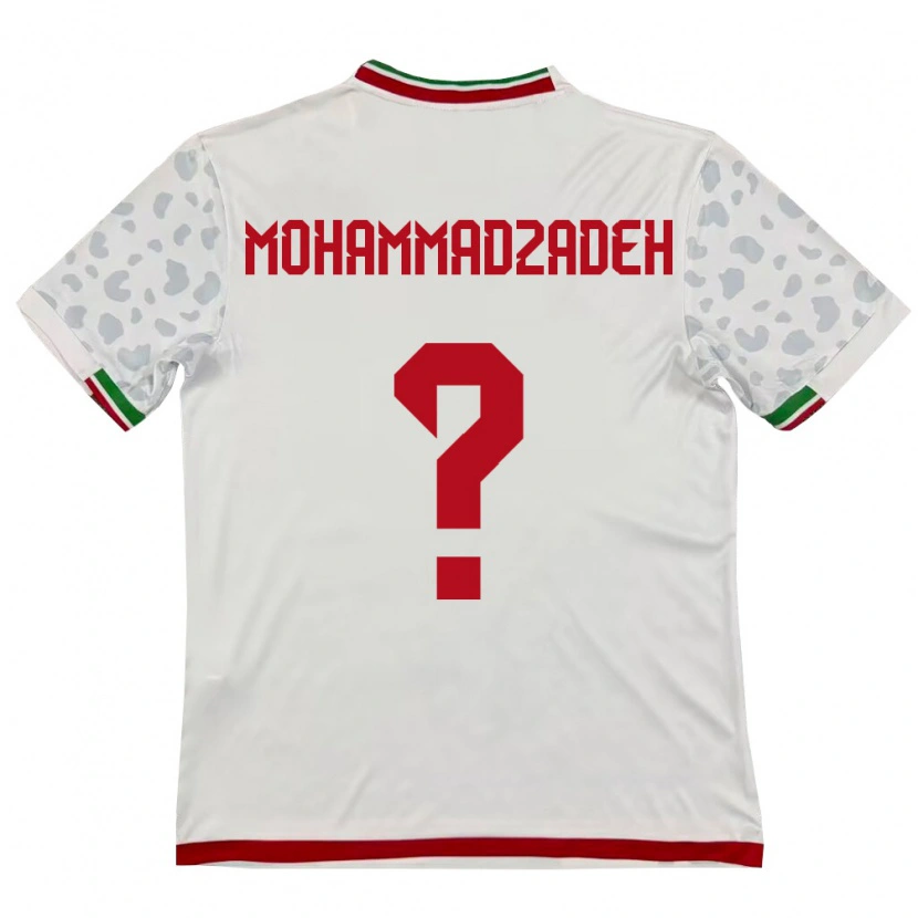 DanxenキッズイランSiyam Mohammadzadeh#0白 赤ホームシャツ26-28ジャージーユニフォーム