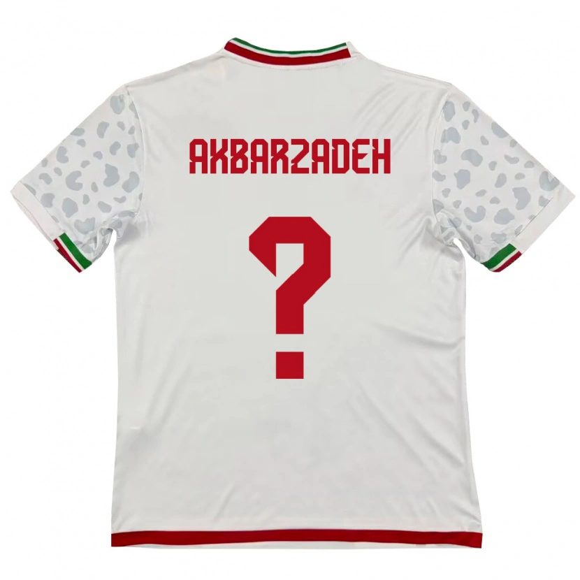 DanxenキッズイランMahan Akbarzadeh#0白 赤ホームシャツ26-28ジャージーユニフォーム