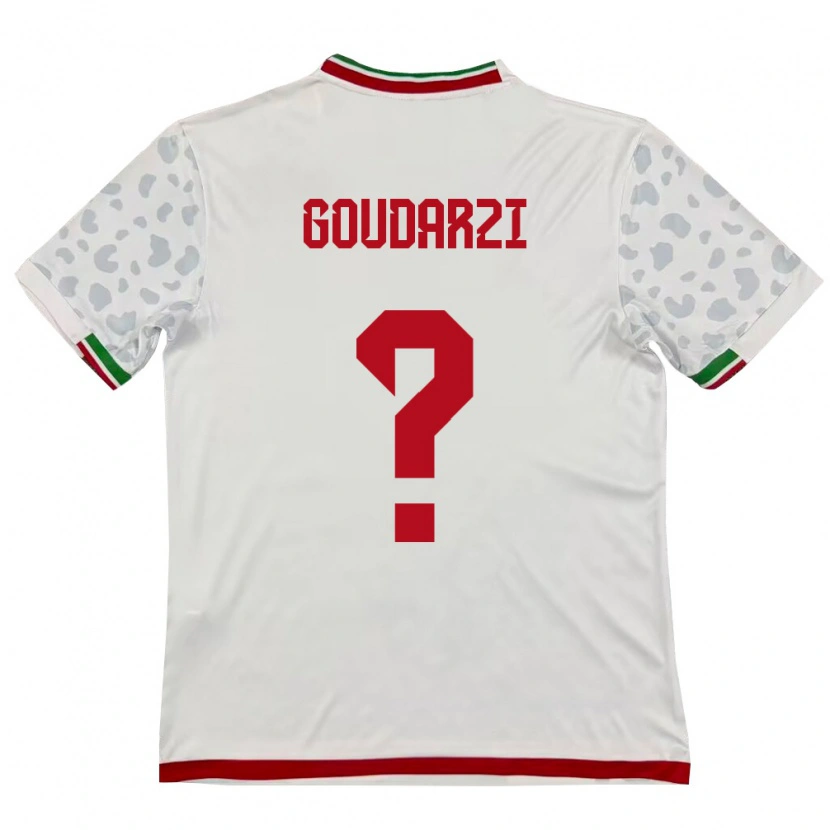 DanxenキッズイランMohammadreza Goudarzi#0白 赤ホームシャツ26-28ジャージーユニフォーム
