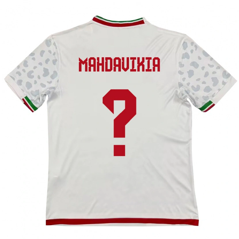 DanxenキッズイランArio Mahdavikia#0白 赤ホームシャツ26-28ジャージーユニフォーム