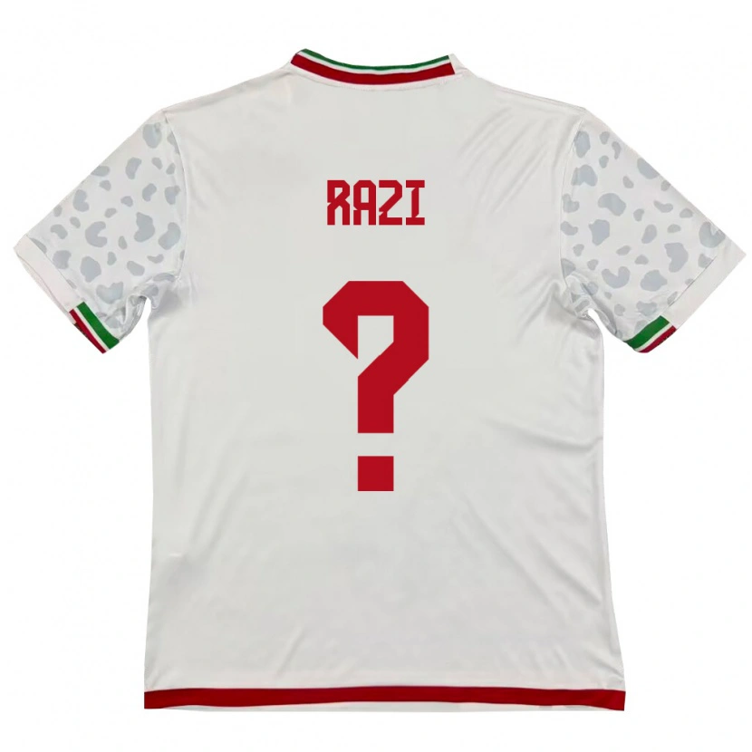 DanxenキッズイランVihan Razi#0白 赤ホームシャツ26-28ジャージーユニフォーム
