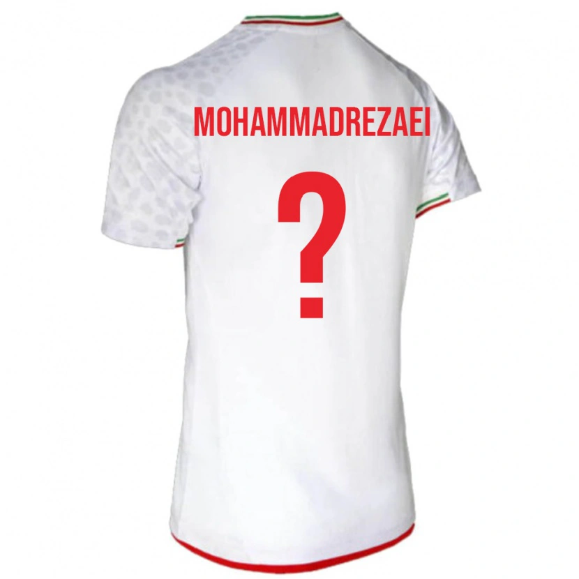 DanxenキッズイランHossein Mohammadrezaei#0白 赤ホームシャツ26-28ジャージーユニフォーム