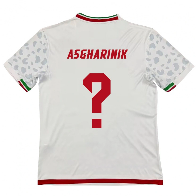 DanxenキッズイランSamsam Asgharinik#0白 赤ホームシャツ26-28ジャージーユニフォーム
