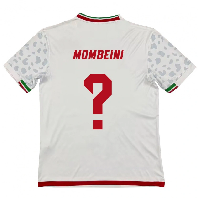 DanxenキッズイランMohammadamin Mombeini#0白 赤ホームシャツ26-28ジャージーユニフォーム