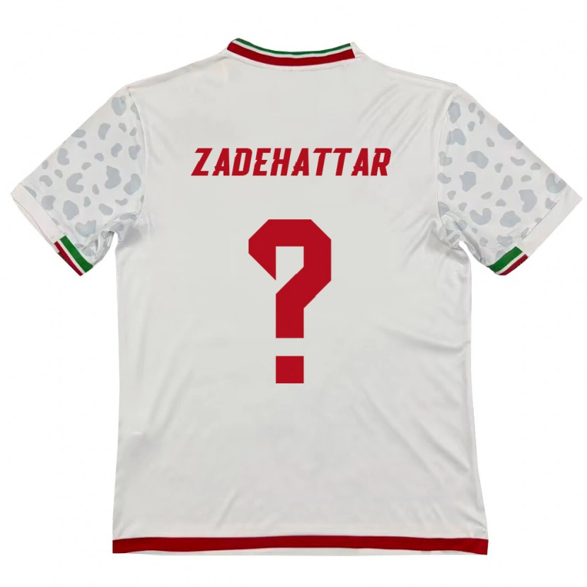 DanxenキッズイランAbolfazl Zadehattar#0白 赤ホームシャツ26-28ジャージーユニフォーム