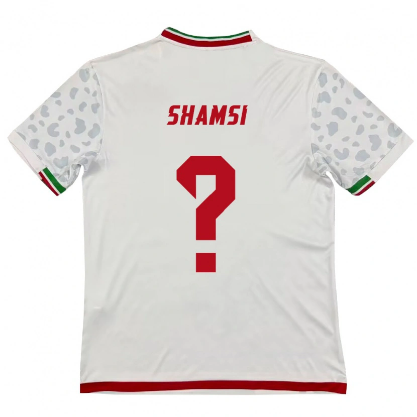 DanxenキッズイランMojtaba Shamsi#0白 赤ホームシャツ26-28ジャージーユニフォーム