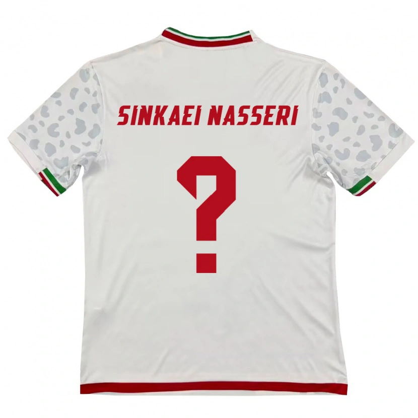 DanxenキッズイランAmirreza Sinkaei Nasseri#0白 赤ホームシャツ26-28ジャージーユニフォーム