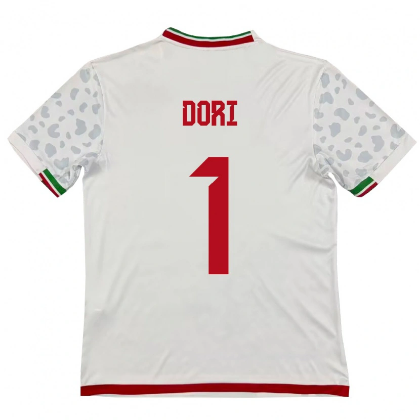 DanxenキッズイランBardia Dori#1白 赤ホームシャツ26-28ジャージーユニフォーム
