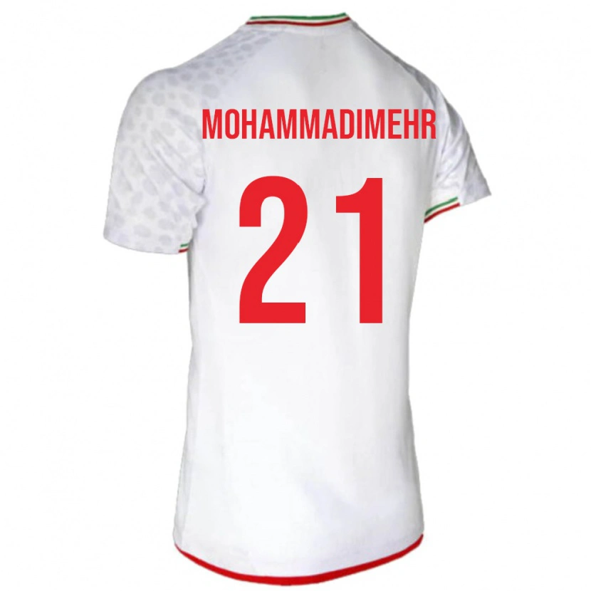 DanxenキッズイランAmirtaha Mohammadimehr#21白 赤ホームシャツ26-28ジャージーユニフォーム
