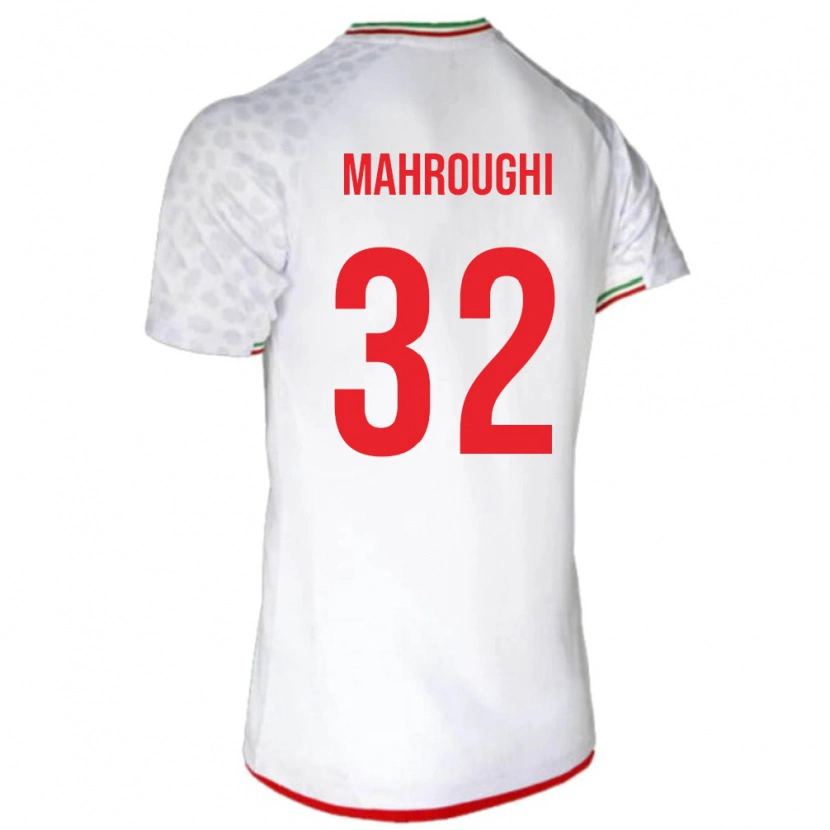 DanxenキッズイランEhsan Mahroughi#32白 赤ホームシャツ26-28ジャージーユニフォーム