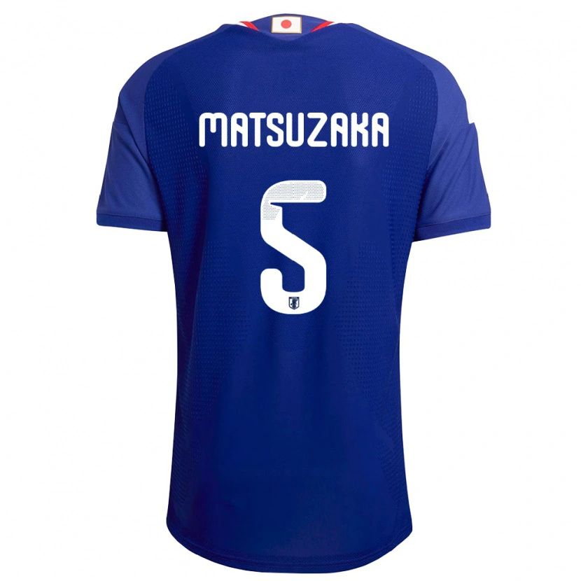 Danxenキッズ日本Aoi Matsuzaka#5青 白 赤ホームシャツ26-28ジャージーユニフォーム