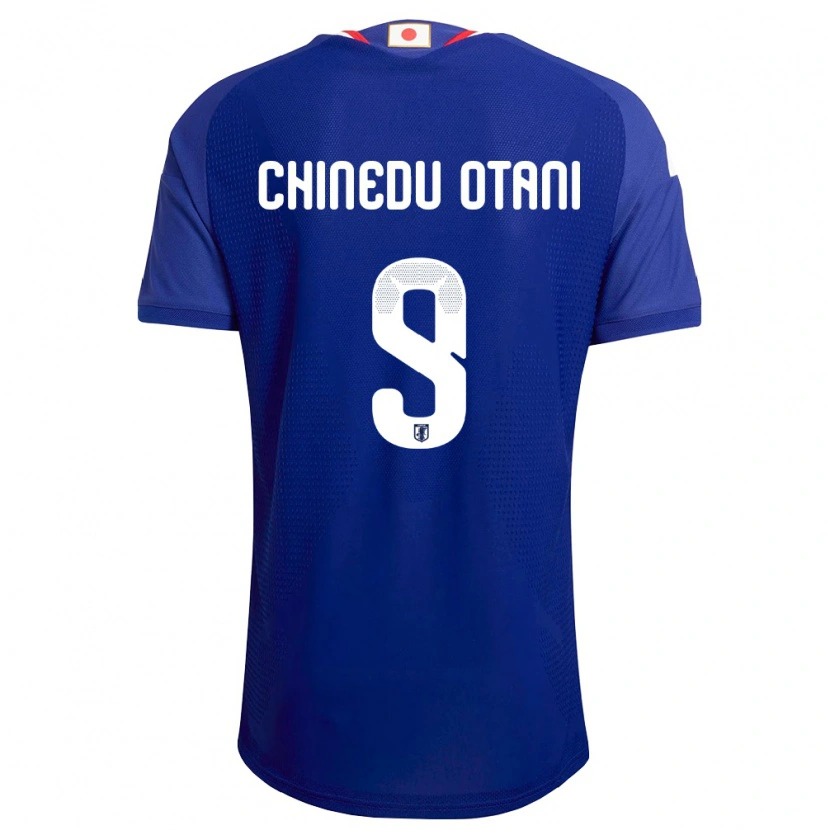 Danxenキッズ日本ディバイン・チネドゥ・オタニ#9青 白 赤ホームシャツ26-28ジャージーユニフォーム