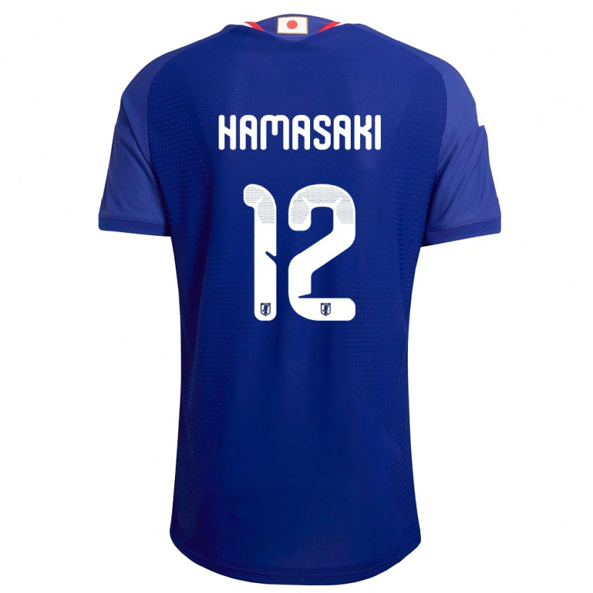 Danxenキッズ日本トモヤス・ハマサキ#12青 白 赤ホームシャツ26-28ジャージーユニフォーム