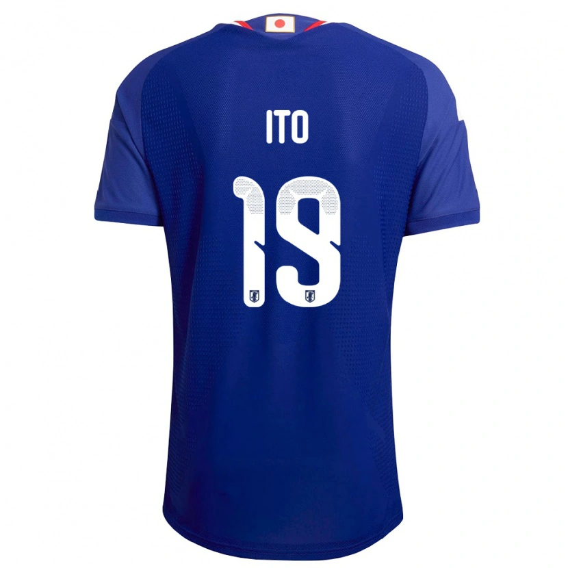 Danxenキッズ日本Yu Ito#19青 白 赤ホームシャツ26-28ジャージーユニフォーム